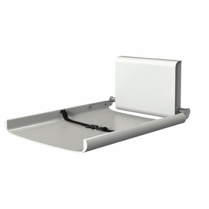3220-Björk baby changing station white coated with safety strap